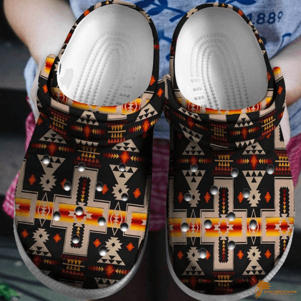 Crocs Shoes with Colorful Native American Motifs