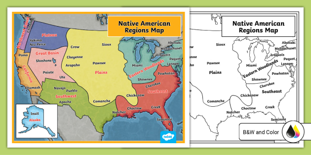 Map Of Native American Tribes