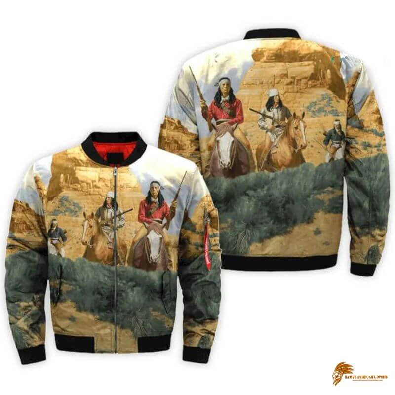 Men's Hunting Native American Jacket - JKNATIVE-0027