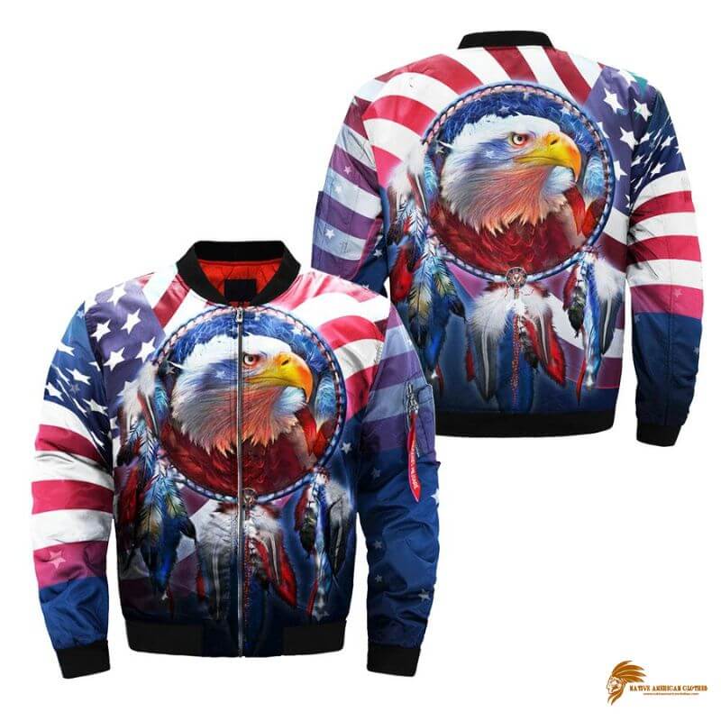 Native American Eagles Jacket-JACNAT056