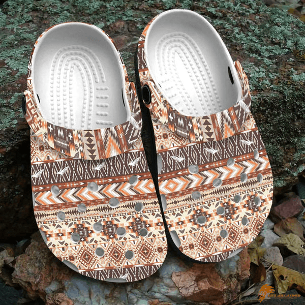 Native American Brown Shaped Crocs