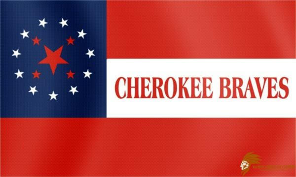 Native American Cherokee Braves Flag