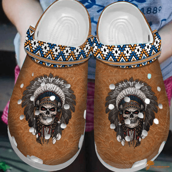 Native American Skull Dreamcatcher Crocs