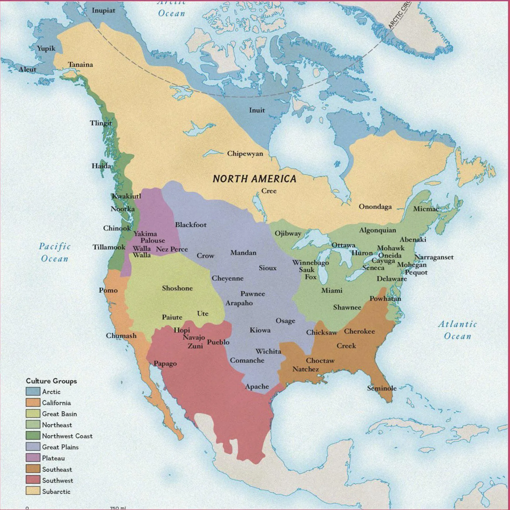 Native American Turtle Island Map