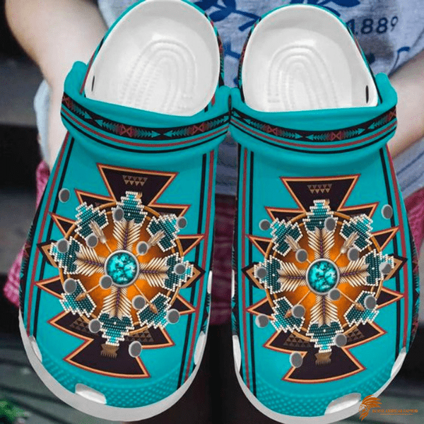 Personality Turquoise Crocs Shoes