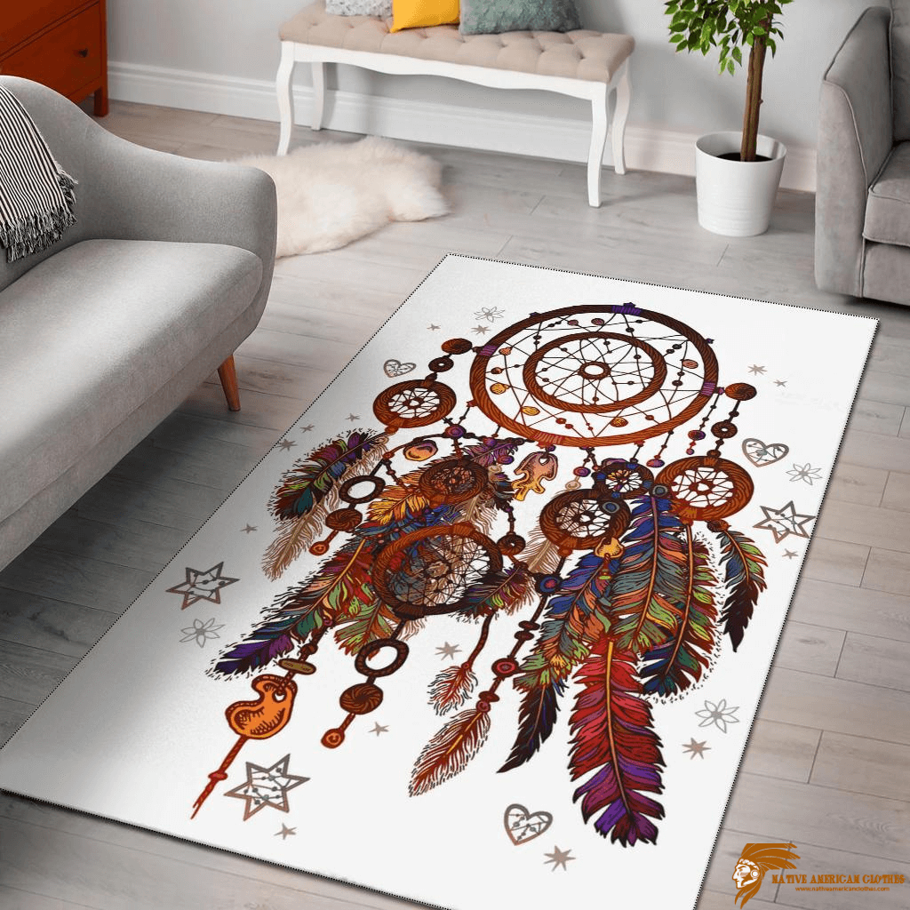 Affordable Vintage Dreamcatcher Native American Pride Area Carpet