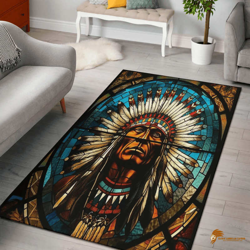 Artistic and Symbolic Pattern Native Area Rug