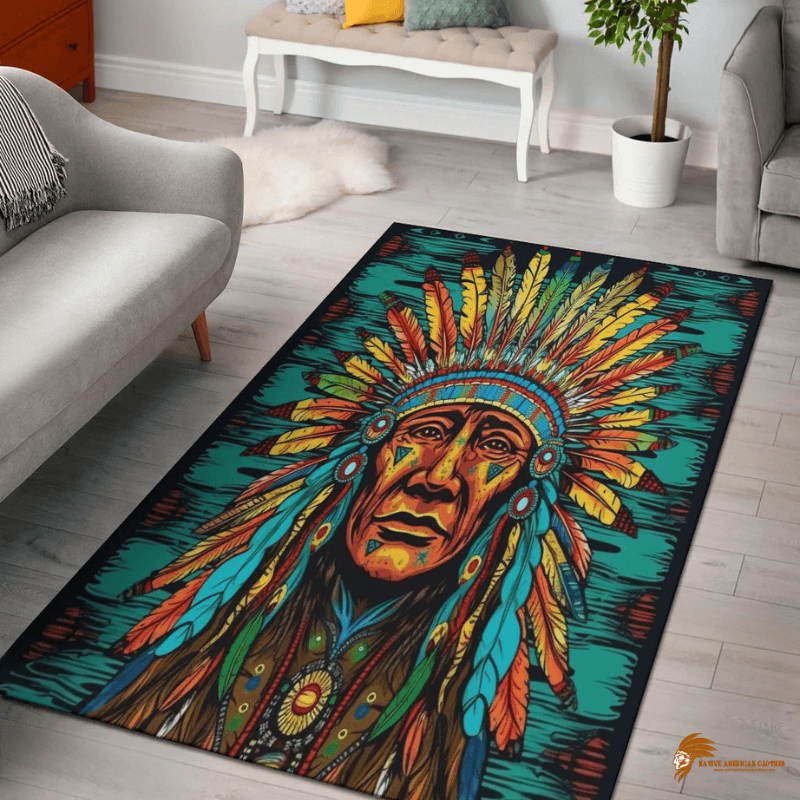 Design Handcrafted Pattern Native American Area Rug