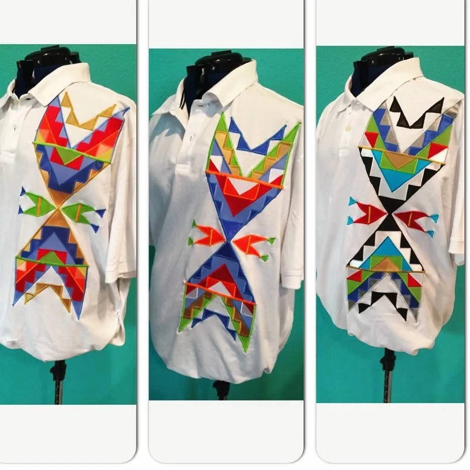 Native American Mens Ribbon Shirts;'