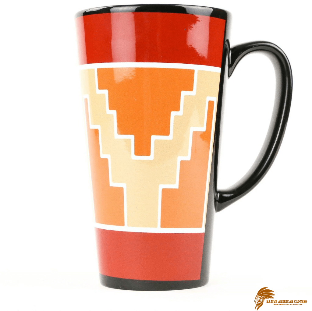 Plaid Hubert Candelario Pueblo Pottery Mug (1)