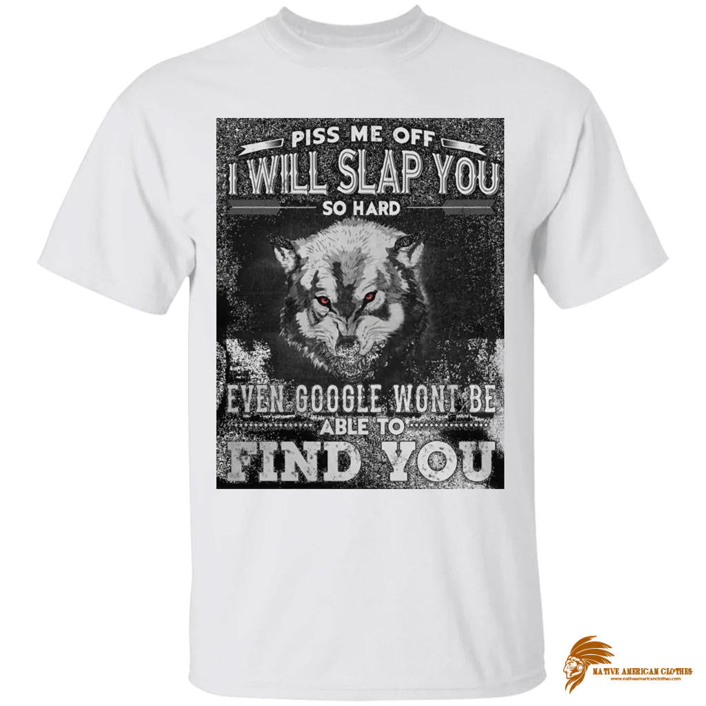 Retro Wolf Howl T Shirt with Unique Print Design (1)