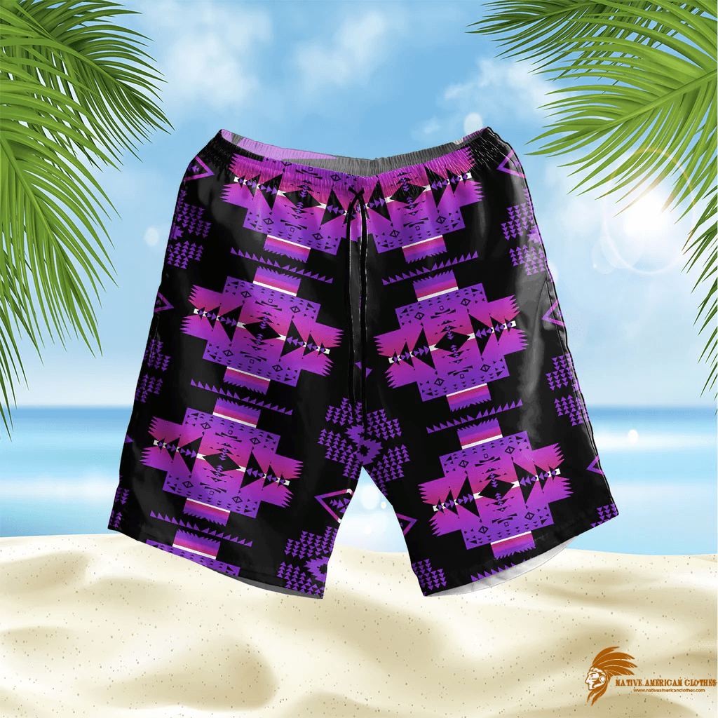 SHONAT011 Pattern Native Hawaiian Shorts