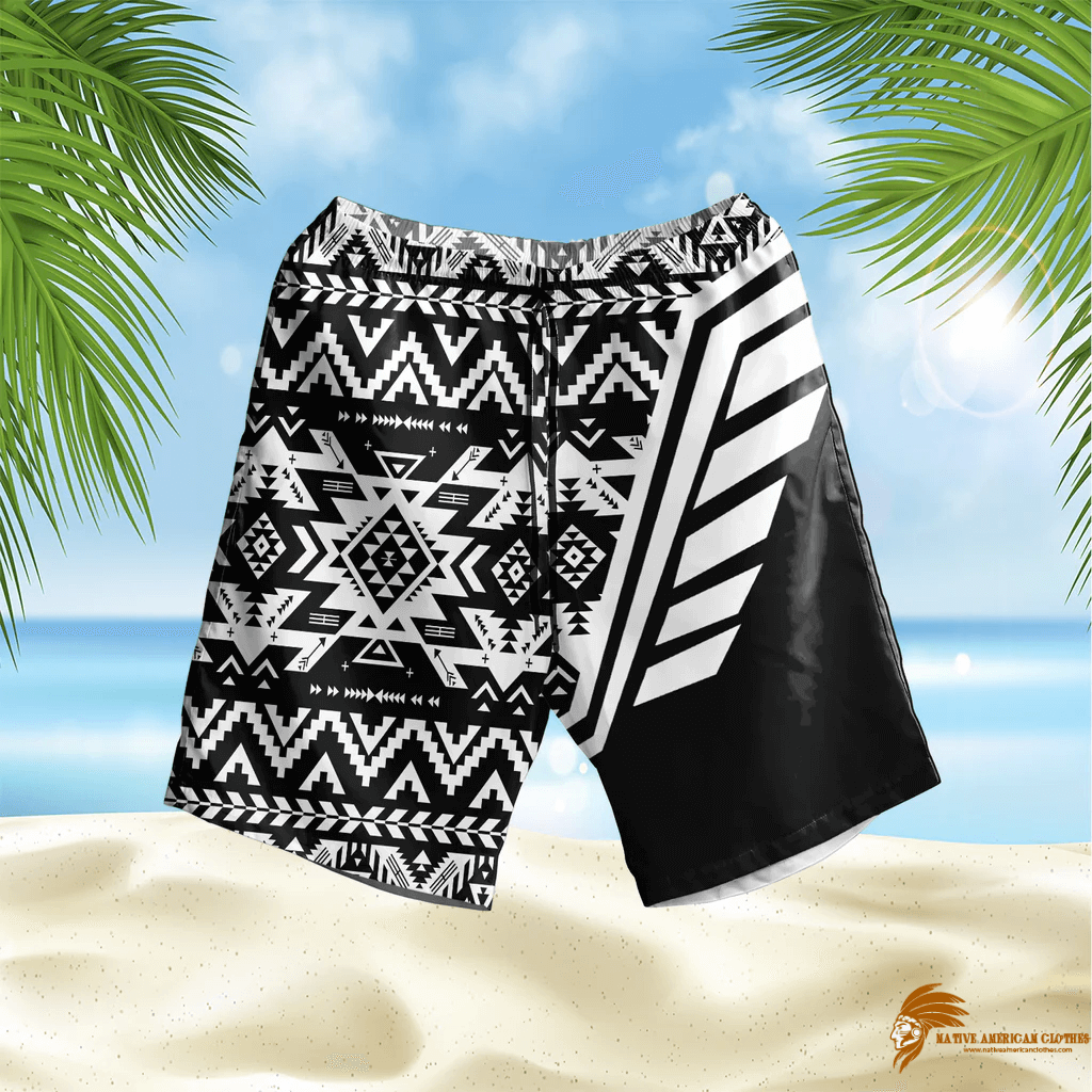 SHONAT012 Pattern Native Hawaiian Shorts