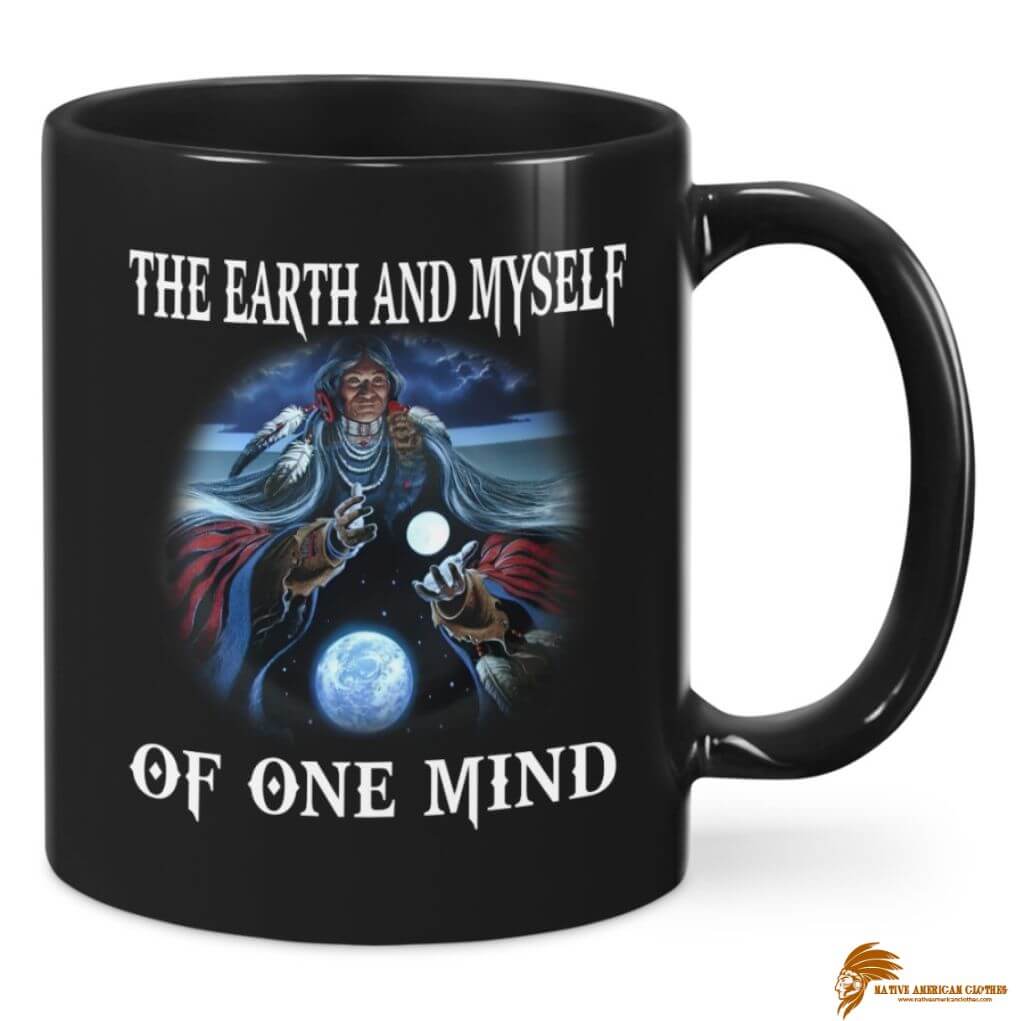 The Earth and Myself of One Mind Native American Ceramic Mug (1)