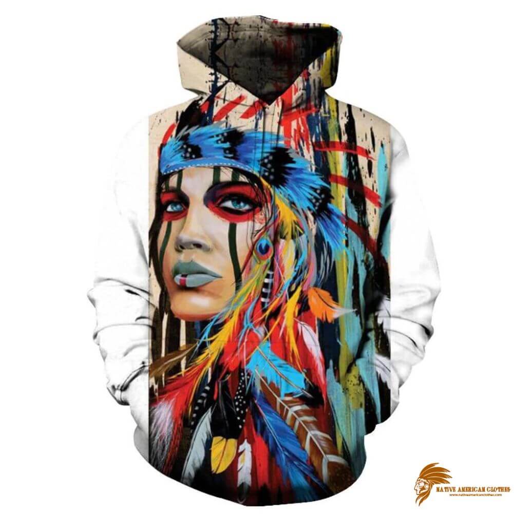 Traditional Women Native American Woman 3D Hoodies (1)