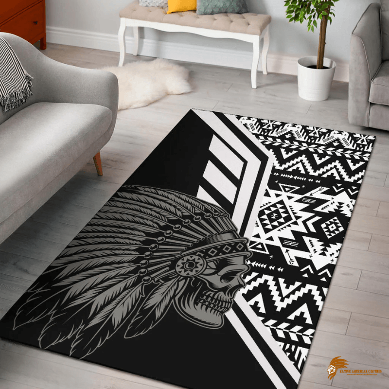 Vintage-Inspired Print Pattern Native Area Rug