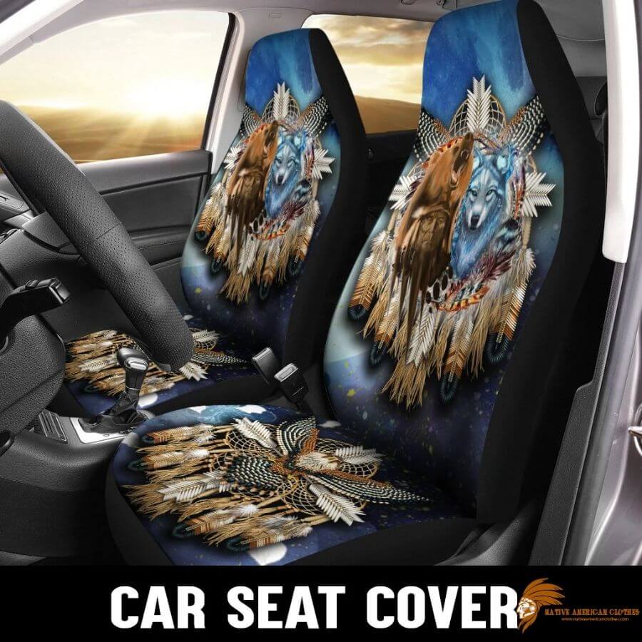 Blue Native Car Seat Cover SEANAT013 (1)