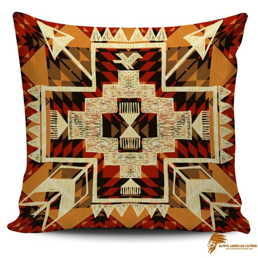 PILNAT013 Vintage Southwest Yellow Symbol Native American Pillow Covers