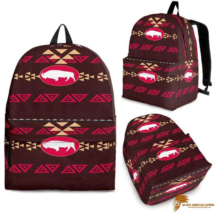 Brown Bison Native American Backpack BACNAT018