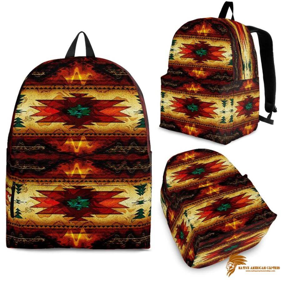 Southwest Brown Symbol Native American Backpack BACNAT013